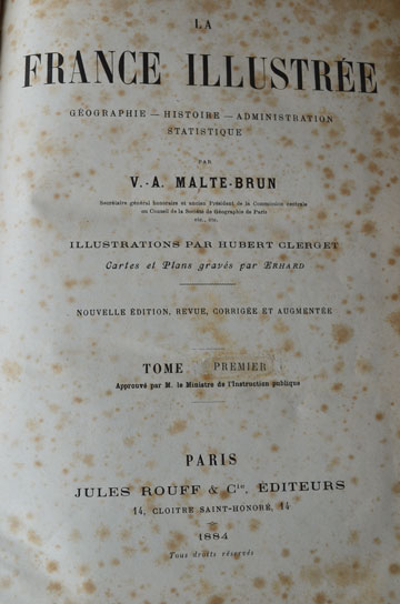 La France IllustreeؼԤΥƥ,ƥ֥å,ɥ֥å,Victor Adolphe Malte-Brun,ɽ,եƥ,,8